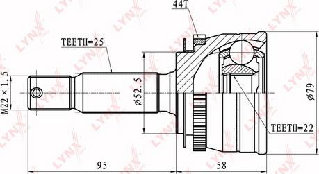 LYNXauto CO-3601A - Jeu de joints, arbre de transmission droxauto.com