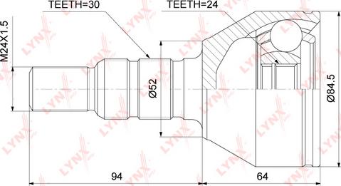 LYNXauto CO-3689 - Jeu de joints, arbre de transmission droxauto.com