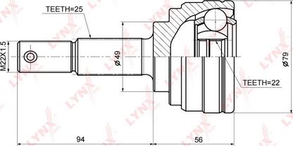 LYNXauto CO-3678 - Jeu de joints, arbre de transmission droxauto.com