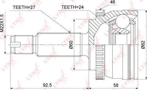 LYNXauto CO-3880A - Jeu de joints, arbre de transmission droxauto.com