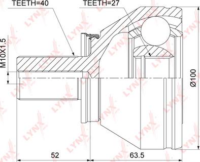 LYNXauto CO-3832 - Jeu de joints, arbre de transmission droxauto.com
