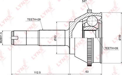 LYNXauto CO-2213A - Jeu de joints, arbre de transmission droxauto.com