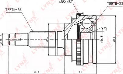 LYNXauto CO-7506A - Jeu de joints, arbre de transmission droxauto.com