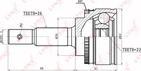 LYNXauto CO-7502A - Jeu de joints, arbre de transmission droxauto.com