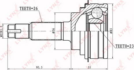 LYNXauto CO-7507 - Jeu de joints, arbre de transmission droxauto.com