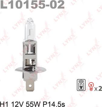 LYNXauto L10155-02 - Ampoule, projecteur longue portée droxauto.com