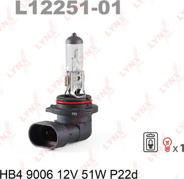 LYNXauto L12251-01 - Ampoule, projecteur longue portée droxauto.com