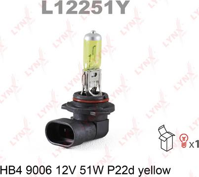 LYNXauto L12251Y - Ampoule, projecteur antibrouillard droxauto.com