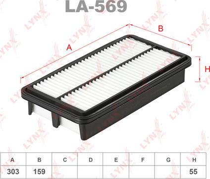 LYNXauto LA-569 - Filtre à air droxauto.com