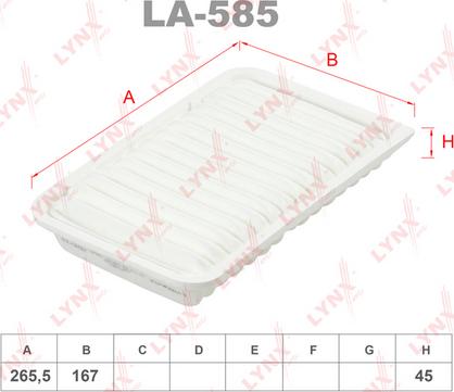 LYNXauto LA-585 - Filtre à air droxauto.com