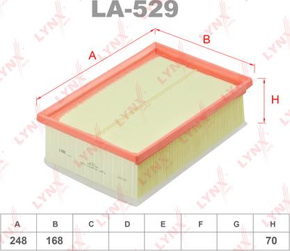 LYNXauto LA-529 - Filtre à air droxauto.com