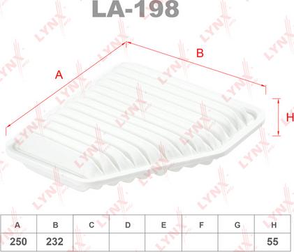 LYNXauto LA-198 - Filtre à air droxauto.com