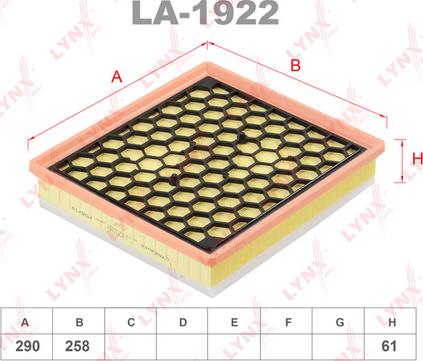 LYNXauto LA-1922 - Filtre à air droxauto.com