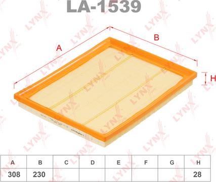 LYNXauto LA-1539 - Filtre à air droxauto.com