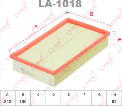 LYNXauto LA-1018 - Filtre à air droxauto.com