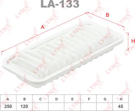 LYNXauto LA-133 - Filtre à air droxauto.com
