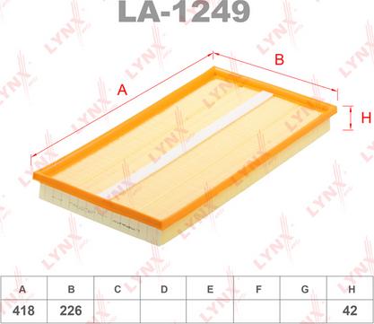 LYNXauto LA-1249 - Filtre à air droxauto.com