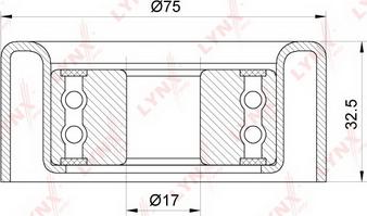 LYNXauto PB-5126 - Poulie renvoi / transmission, courroie trapézoïdale à nervures droxauto.com