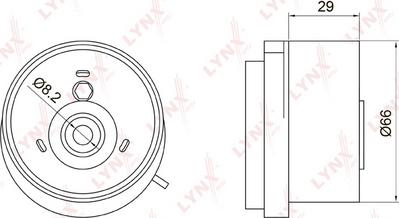 LYNXauto PB-1050 - Poulie-tendeur, courroie de distribution droxauto.com
