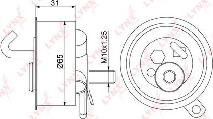 LYNXauto PB-1326 - Poulie-tendeur, courroie de distribution droxauto.com