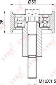 LYNXauto PB-3152 - Poulie renvoi / transmission, courroie de distribution droxauto.com