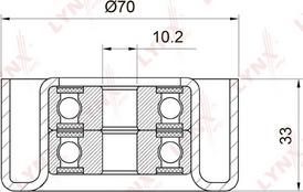 LYNXauto PB-7033 - Poulie renvoi / transmission, courroie trapézoïdale à nervures droxauto.com