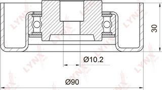LYNXauto PB-7021 - Poulie renvoi / transmission, courroie trapézoïdale à nervures droxauto.com