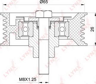 LYNXauto PB-7158 - Poulie renvoi / transmission, courroie trapézoïdale à nervures droxauto.com