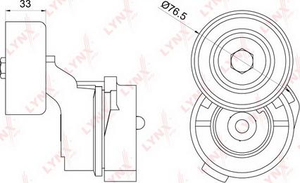 LYNXauto PT-3220 - Tendeur de courroie, courroie trapézoïdale à nervures droxauto.com