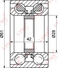 LYNXauto WB-1049 - Kit de roulements de roue droxauto.com