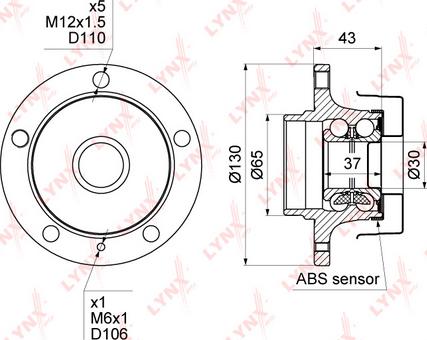 LYNXauto WH-1081 - Kit de roulements de roue droxauto.com
