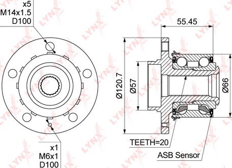 LYNXauto WH-1205 - Kit de roulements de roue droxauto.com