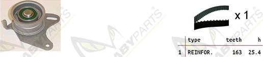 Mabyparts OBK010493 - Kit de distribution droxauto.com