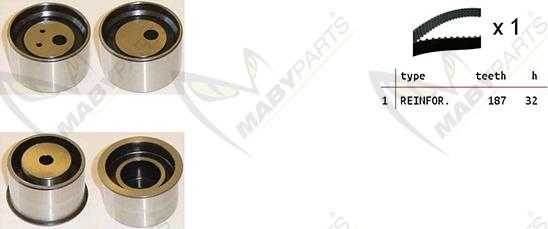 Mabyparts OBK010463 - Kit de distribution droxauto.com