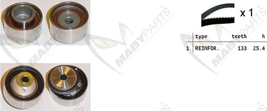 Mabyparts OBK010467 - Kit de distribution droxauto.com