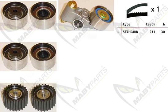 Mabyparts OBK010404 - Kit de distribution droxauto.com
