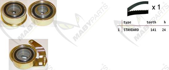 Mabyparts OBK010401 - Kit de distribution droxauto.com
