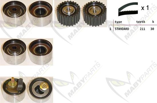 Mabyparts OBK010403 - Kit de distribution droxauto.com