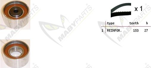 Mabyparts OBK010439 - Kit de distribution droxauto.com