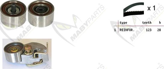 Mabyparts OBK010433 - Kit de distribution droxauto.com