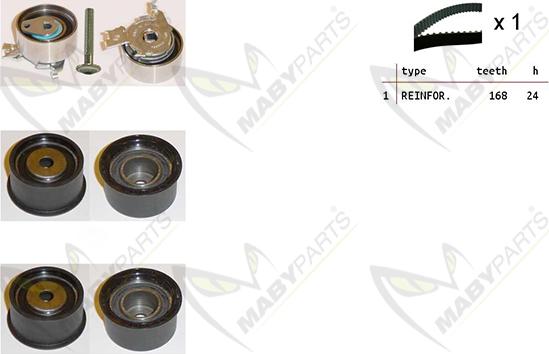 Mabyparts OBK010423 - Kit de distribution droxauto.com