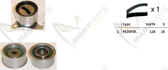 Mabyparts OBK010478 - Kit de distribution droxauto.com