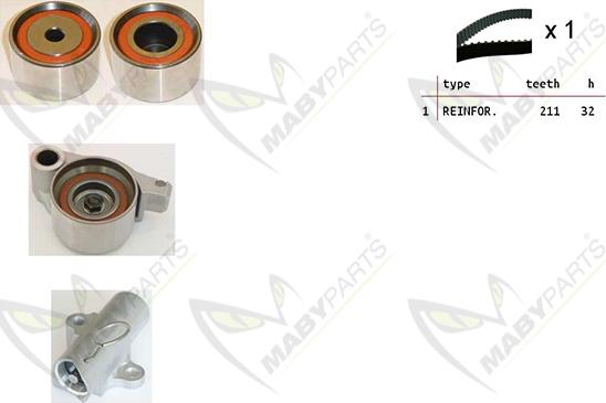 Mabyparts OBK010502 - Kit de distribution droxauto.com