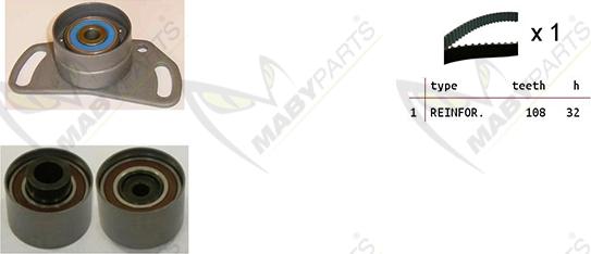 Mabyparts OBK010514 - Kit de distribution droxauto.com