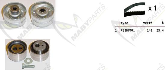 Mabyparts OBK010094 - Kit de distribution droxauto.com