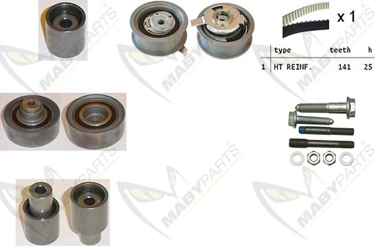 Mabyparts OBK010090 - Kit de distribution droxauto.com