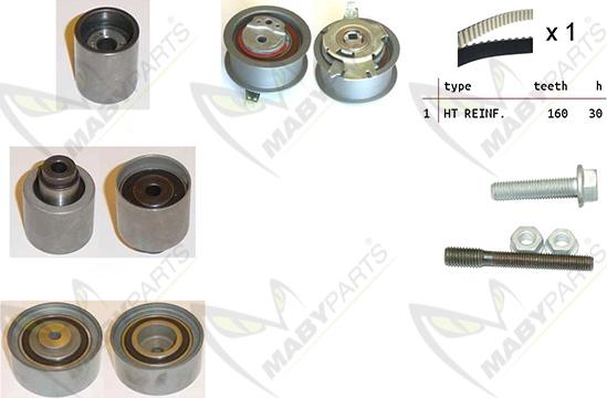 Mabyparts OBK010059 - Kit de distribution droxauto.com