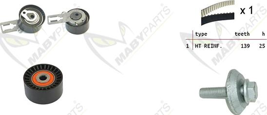 Mabyparts OBK010058 - Kit de distribution droxauto.com