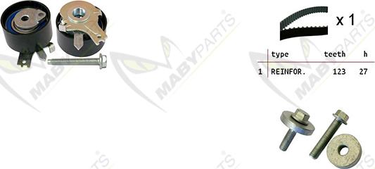 Mabyparts OBK010036 - Kit de distribution droxauto.com