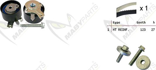 Mabyparts OBK010079 - Kit de distribution droxauto.com